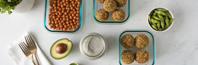 High protein vegan meal prep snacks.