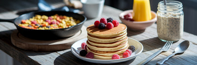 High-protein vegan breakfast spread.
