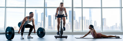 Plant-based athletes working out energetically