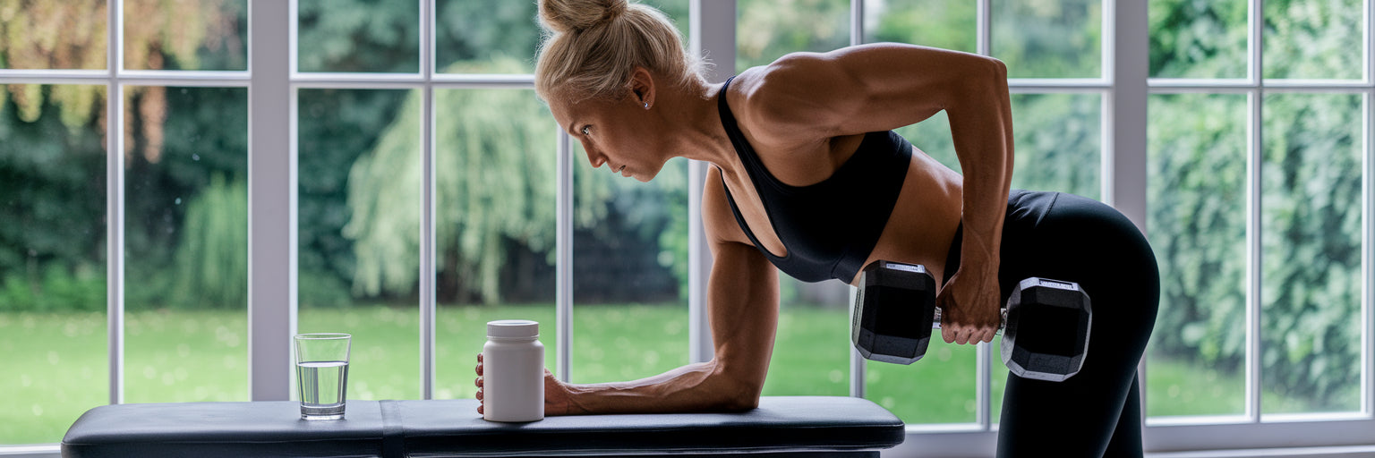 Vegan athlete using creatine for fitness.
