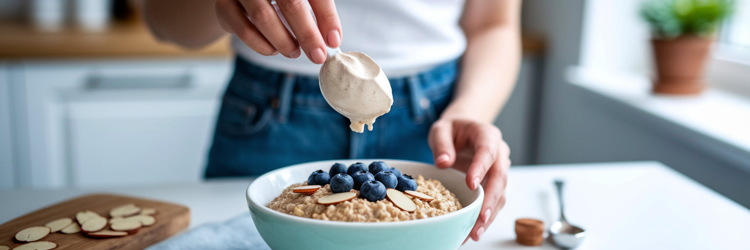 Adding vegan protein to oatmeal