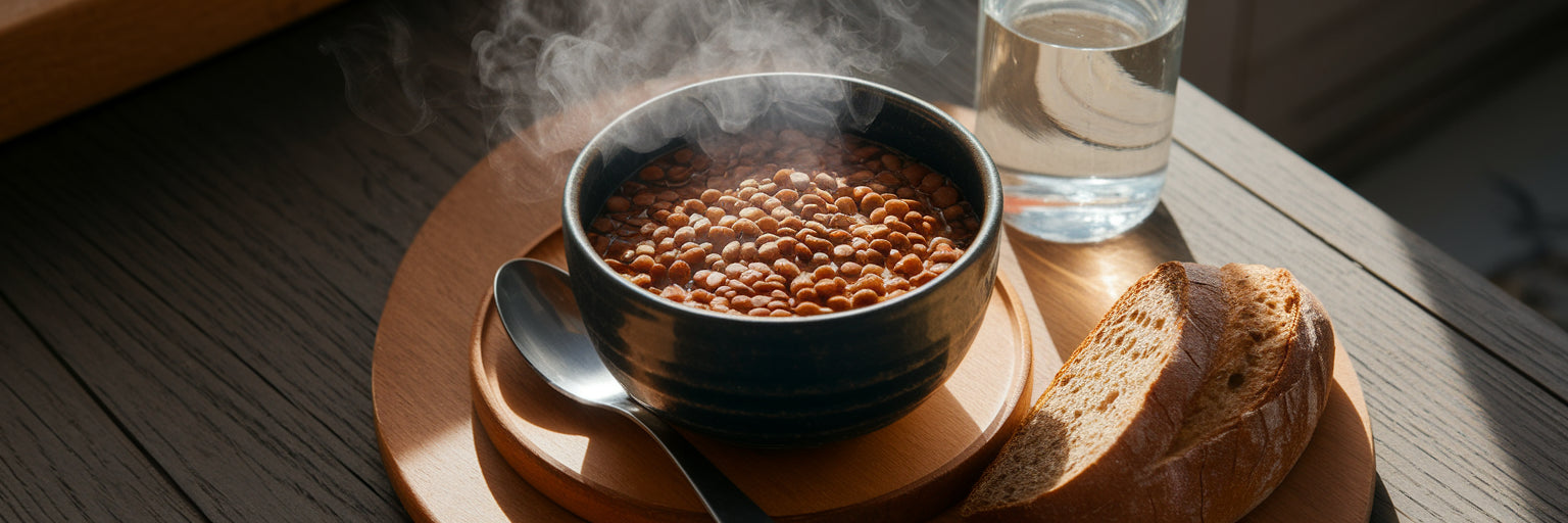 Hearty vegan protein stew bowl