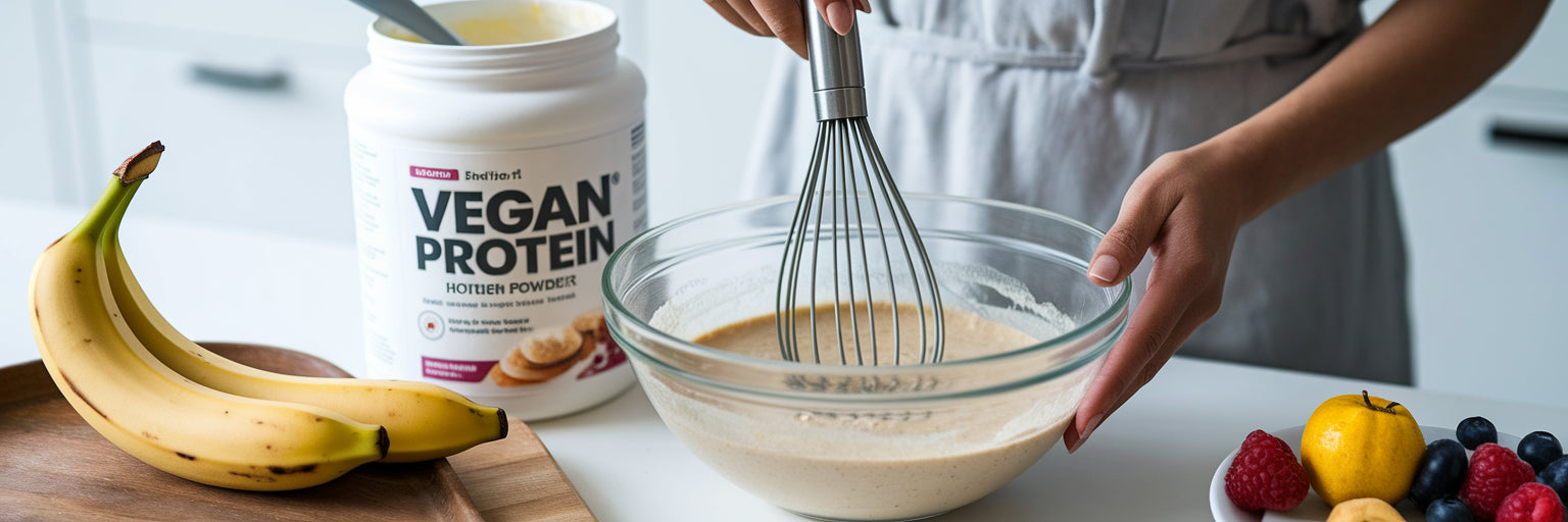 Cooking with vegan protein powder