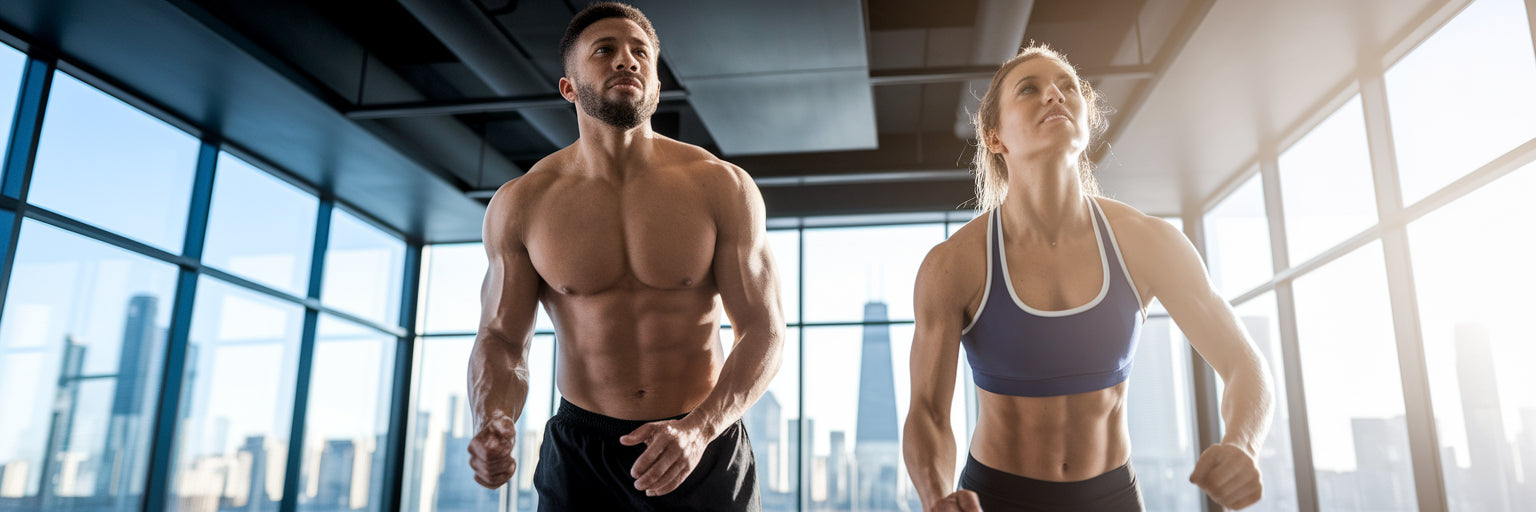 Athletes feeling accomplished after workout