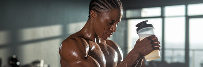 Person feeling strong after a workout