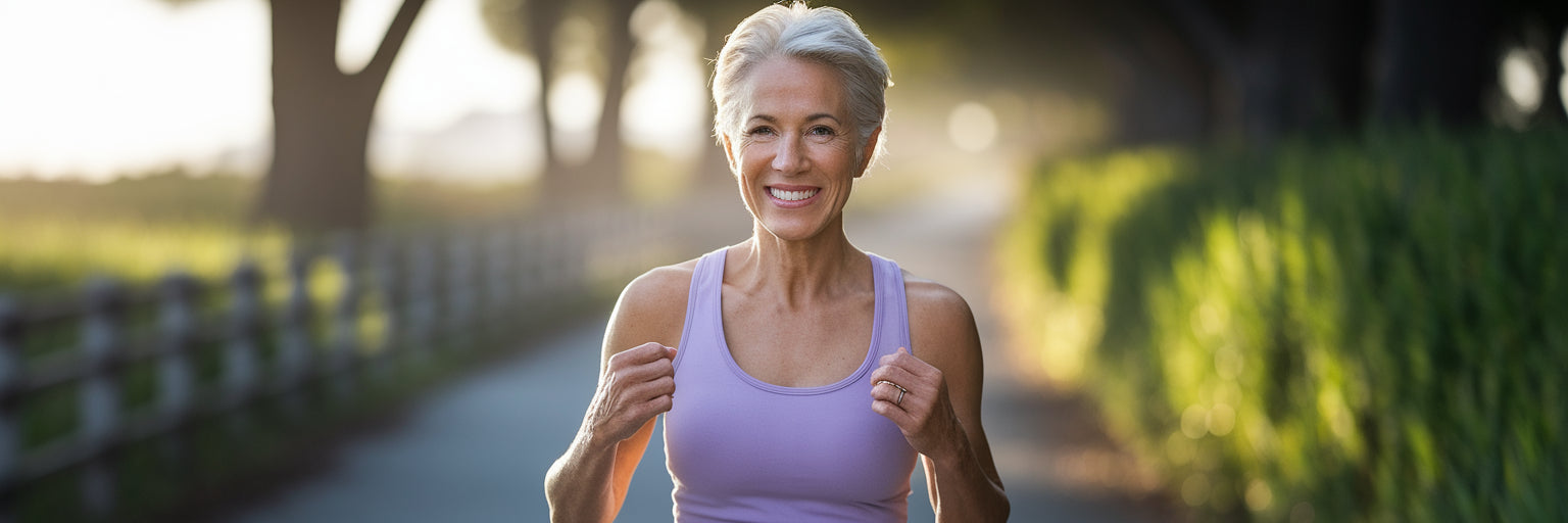 Confident woman in her 50s smiling