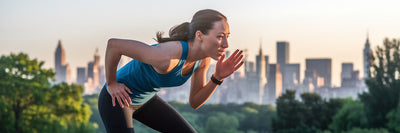 Vegan athlete fueling performance outdoors