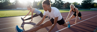 Vegan athletes preparing for a workout.