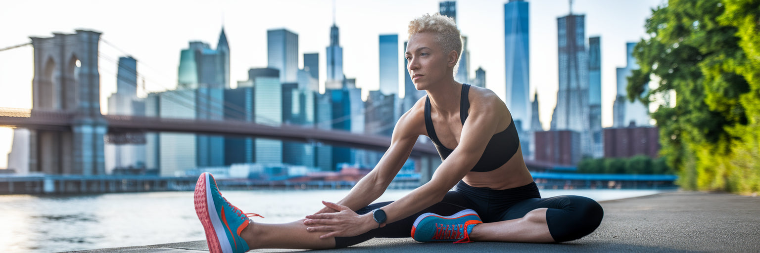 Athlete recovering after a workout