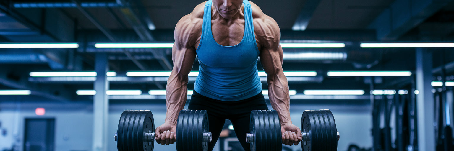 Vegan athlete building muscle